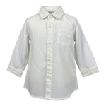 Mini Banda Camicia tinta unita Manica Lunga Bianco per Neonato 0112 BIANCO MINI BANDA 