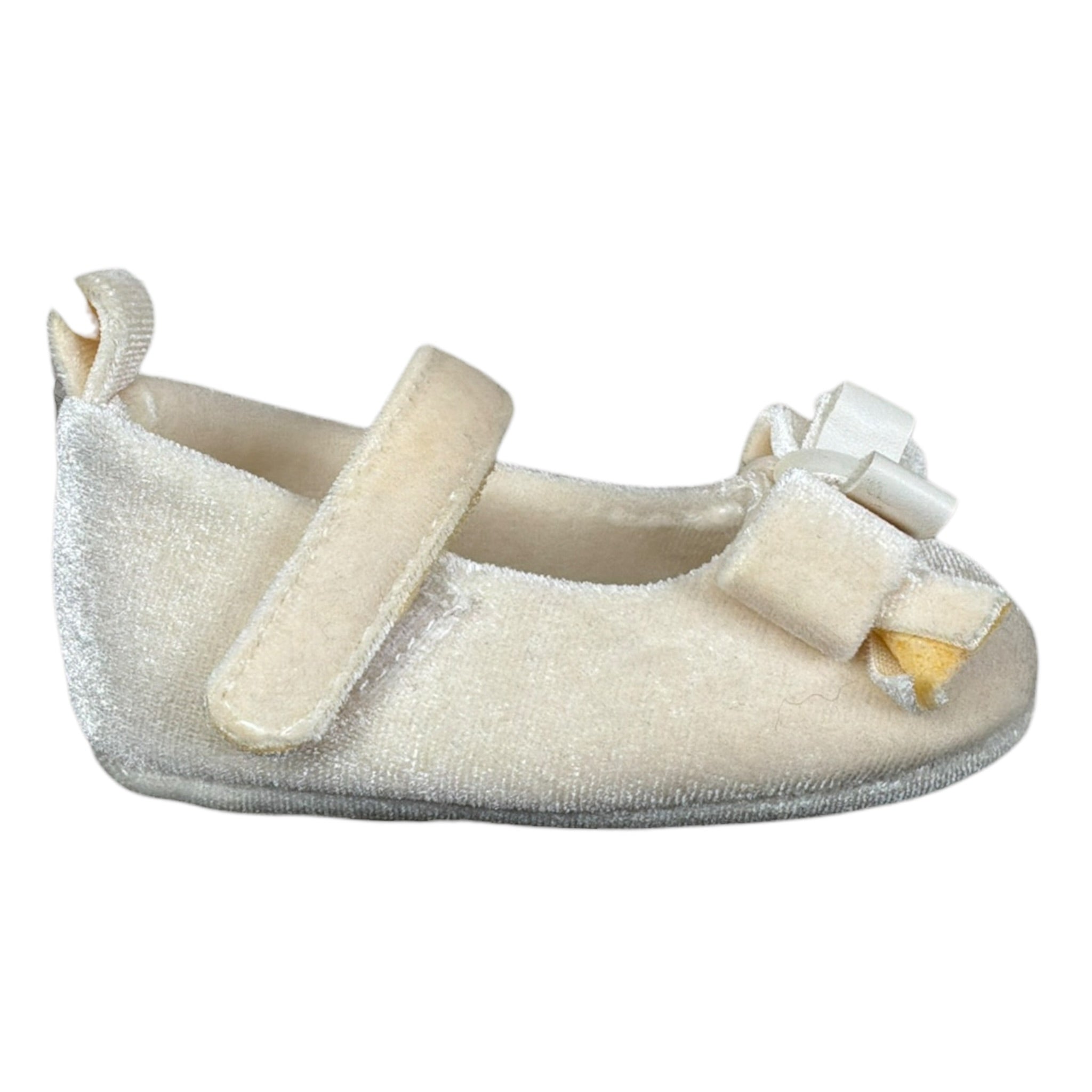 Mini Banda Ballerina tinta unita In Camoscio Panna per Neonata 31340 PANNA MINI BANDA 