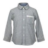Mini Banda Camicia tinta unita con Fantasia Bianco per Neonato 3620 BIANCO MINI BANDA 