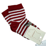 Mini Banda Calzini Bicolore con Fantasia A Righe Bianco/Rosso per Neonato 3A322 BIANCO/ROSSO MINI BANDA 