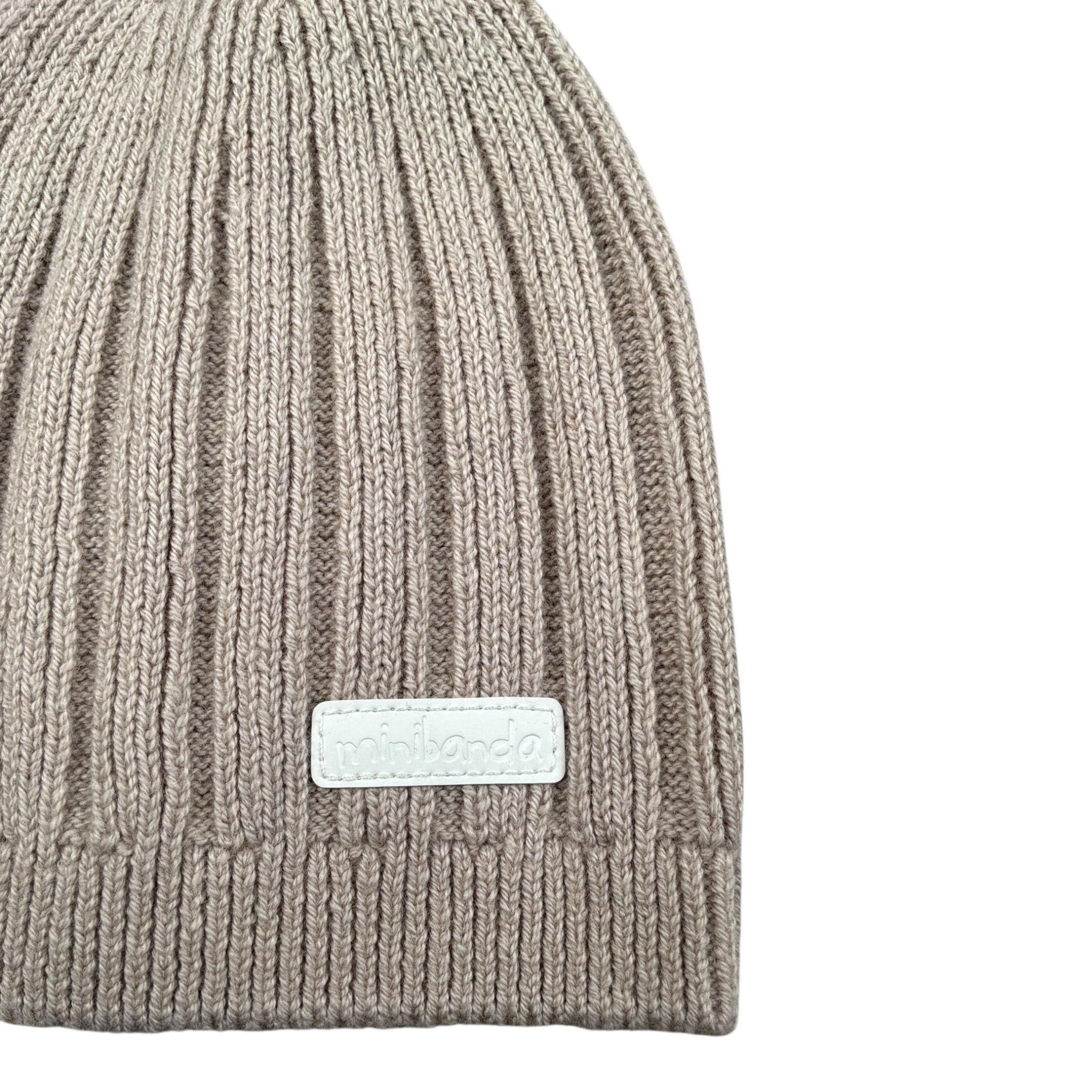 Mini Banda Cappello tinta unita Beige per Neonato 3F303 BEIGE MINI BANDA 