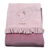 Mini Banda Coperta tinta unita In Ciniglia Rosa per Bambina 3F360 ROSA MINI BANDA 