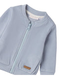 Mini Banda Felpa tinta unita con Zip Azzurro per Neonato 3F609 AZZURRO MINI BANDA 