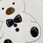 Mini Banda Coperta tinta unita con Stampa Bianco per Neonato A323 BIANCO MINI BANDA 
