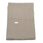 Mini Banda Coperta tinta unita con Logo Beige per Neonato F317 BEIGE MINI BANDA 