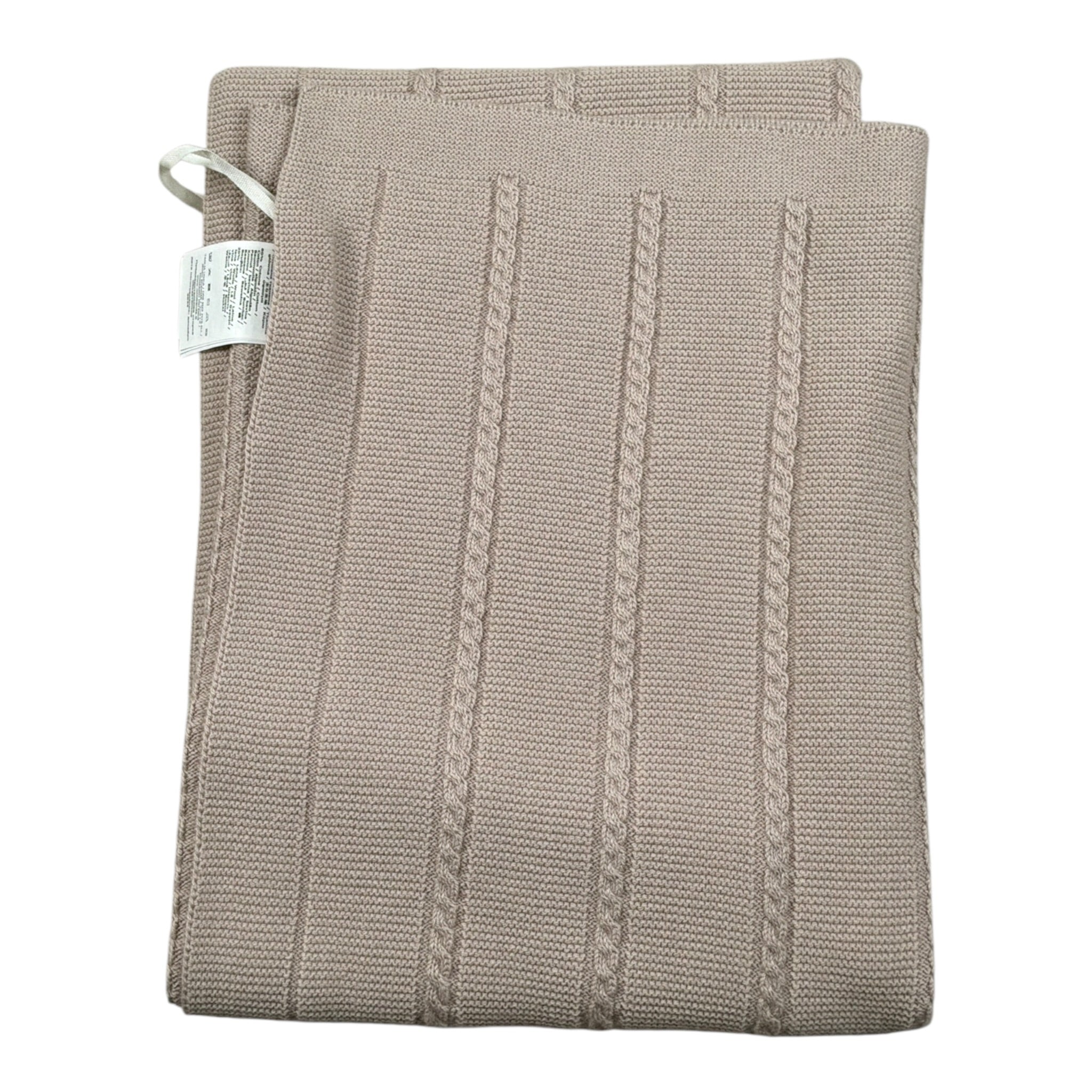 Mini Banda Coperta tinta unita con Logo Beige per Neonato F317 BEIGE MINI BANDA 