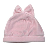 Mini Banda Cappello tinta unita con Fiocco Rosa per Neonata F3555 ROSA MINI BANDA 
