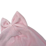 Mini Banda Cappello tinta unita con Fiocco Rosa per Neonata F3555 ROSA MINI BANDA 