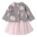 Minibanda Completo 2Pz Maglia-Gonna Grigio per Neonata 3F771 GRIGIO MINIBANDA 