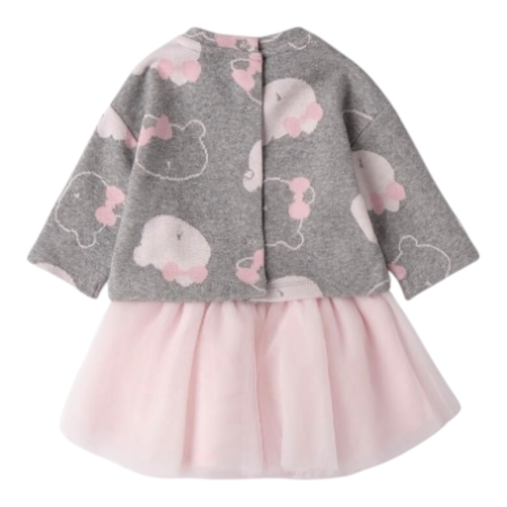 Minibanda Completo 2Pz Maglia-Gonna Grigio per Neonata 3F771 GRIGIO MINIBANDA 