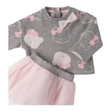 Minibanda Completo 2Pz Maglia-Gonna Grigio per Neonata 3F771 GRIGIO MINIBANDA 