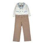 Minu' Completo Cerimonia 4Pz Camicia-Papillon-Gilet-Pantalone Bianco per Neonato M3948L4 BIANCO MINU' 