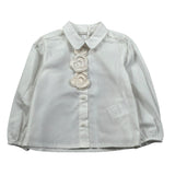Miss Grant Camicia Manica Lunga tinta unita Panna per Neonata MG1142 PANNA MISS GRANT 