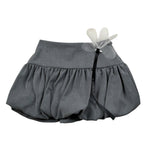 Miss Grant Gonna tinta unita con Elastico In Vita Grigio per Bambina MG1190 GRIGIO MISS GRANT 
