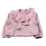 Miss Grant Felpa tinta unita con Rouches Rosa per Neonata MG1367N ROSA MISS GRANT 