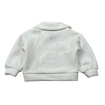 Miss Grant Felpa tinta unita con Colletto E Stampa Panna per Neonata MG1380NX PANNA MISS GRANT 