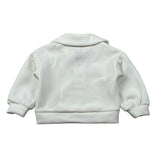 Miss Grant Felpa tinta unita con Colletto E Stampa Panna per Neonata MG1380NX PANNA MISS GRANT 