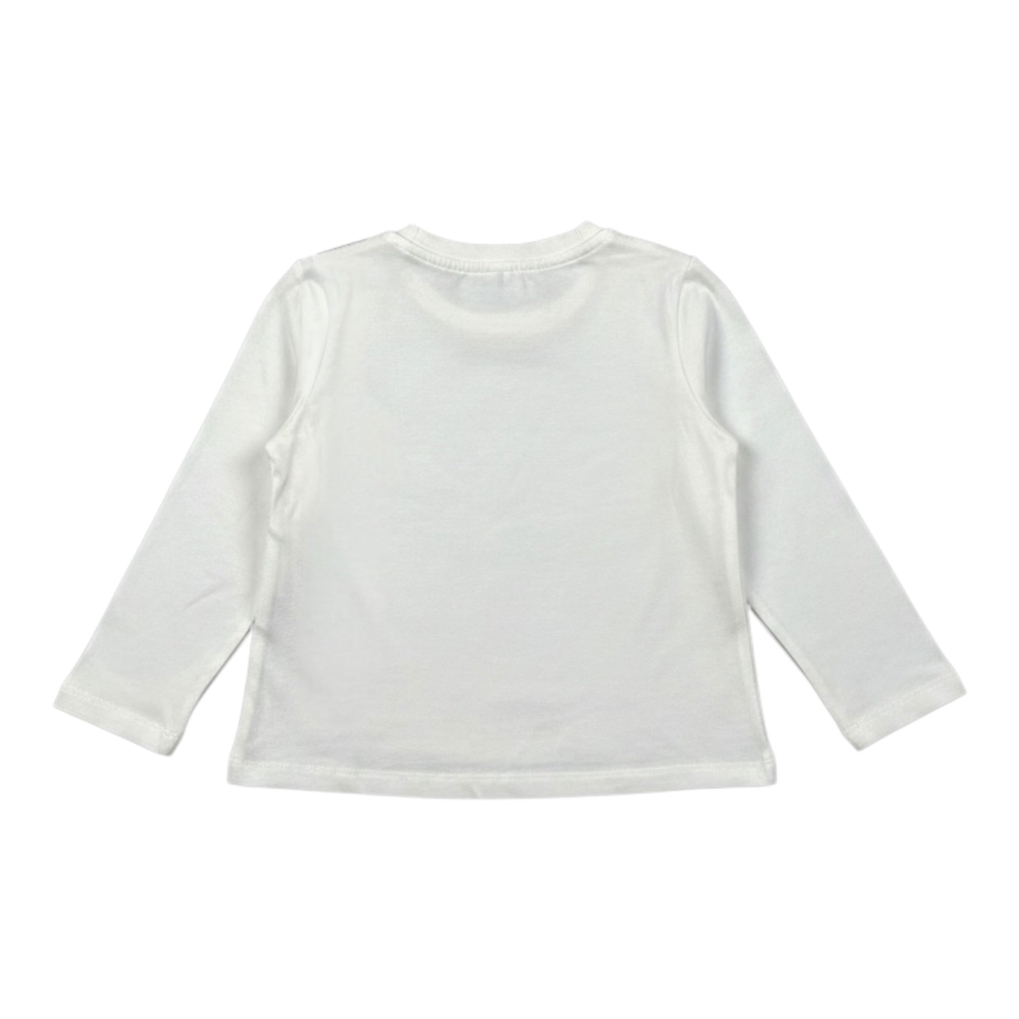 Miss Grant Shirt Girocollo tinta unita con Applicazioni Bianco per Bambina MG1401 BIANCO MISS GRANT 