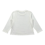 Miss Grant Shirt Girocollo tinta unita con Applicazioni Bianco per Neonata MG1401N BIANCO MISS GRANT 