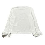 Miss Grant Shirt tinta unita con Stampa Bianco per Neonata MG1407N BIANCO MISS GRANT 