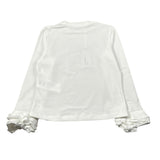 Miss Grant Shirt tinta unita con Stampa Bianco per Neonata MG1407N BIANCO MISS GRANT 
