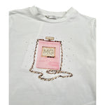 Miss Grant Shirt tinta unita con Stampa Bianco per Neonata MG1407N BIANCO MISS GRANT 