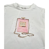 Miss Grant Shirt tinta unita con Stampa Bianco per Neonata MG1407N BIANCO MISS GRANT 
