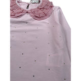 Miss Grant Shirt tinta unita con Colletto Rosa per Bambina MG1417 ROSA MISS GRANT 