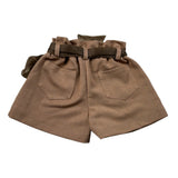Miss Grant Short tinta unita con Cintura Beige per Neonata MG1429 BEIGE MISS GRANT 