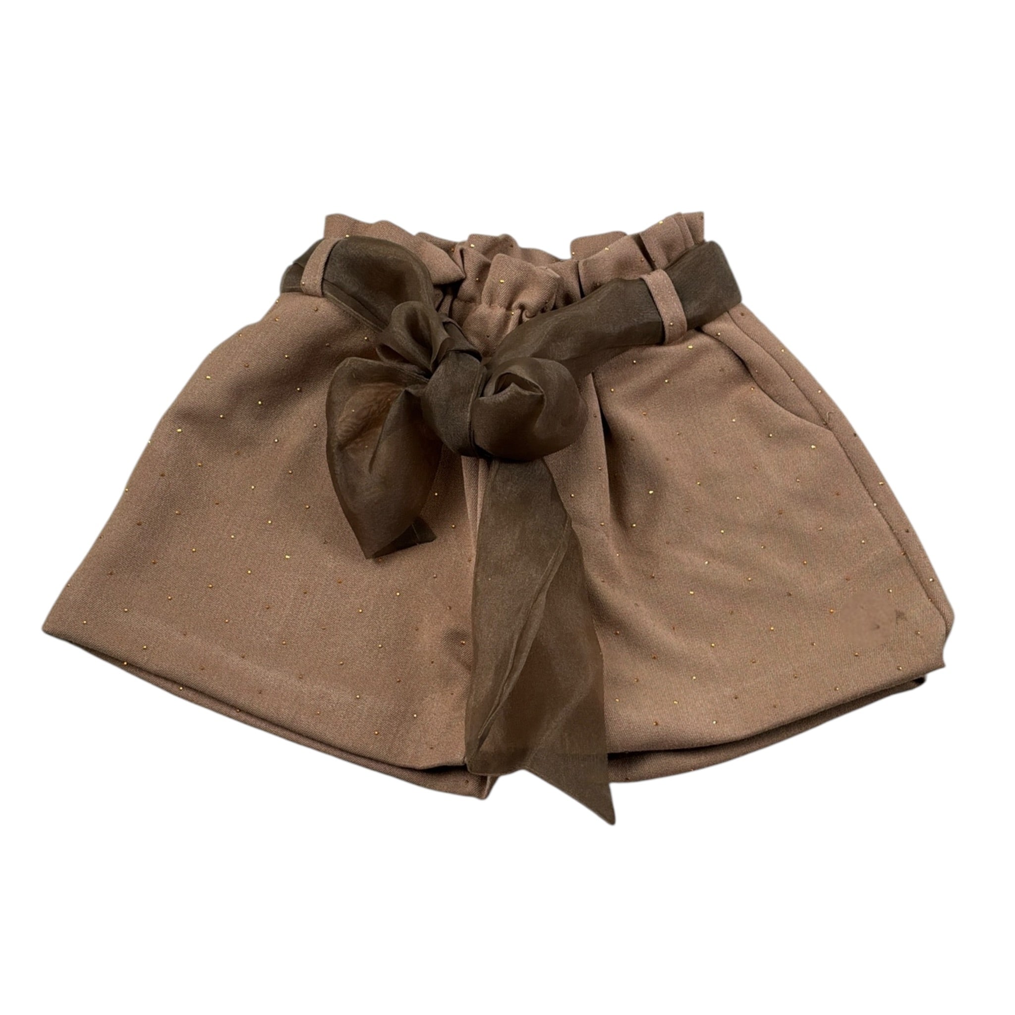 Miss Grant Short tinta unita con Cintura Cammello per Neonata MG1429X CAMMELLO MISS GRANT 