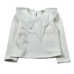 Miss Grant Shirt tinta unita con Colletto Tulle Panna per Bambina MG1433X PANNA MISS GRANT 