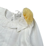 Miss Grant Camicia Manica Lunga tinta unita Bianco per Neonata MG1476 BIANCO MISS GRANT 