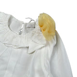 Miss Grant Camicia Manica Lunga tinta unita Bianco per Neonata MG1476 BIANCO MISS GRANT 