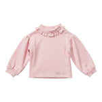 Miss Grant Felpa tinta unita Collo Rosa per Neonata MG1480N ROSA MISS GRANT 