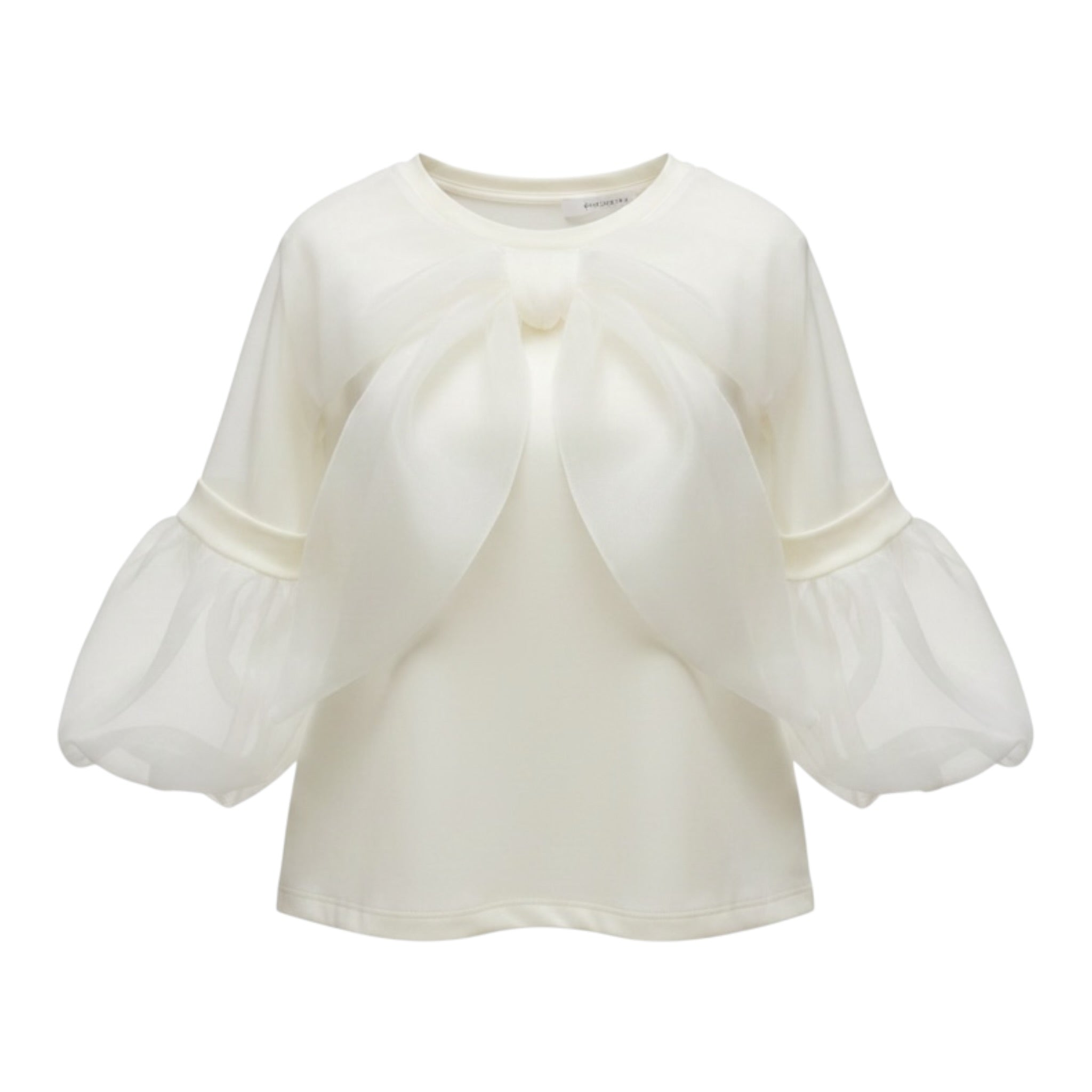 Miss Grant Camicia tinta unita con Fiocco Bianco per Bambina MG1482XX BIANCO MISS GRANT 