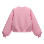 Miss Grant Felpa Girocollo tinta unita con Applicazioni Rosa per Bambina MG1510XJ ROSA MISS GRANT 