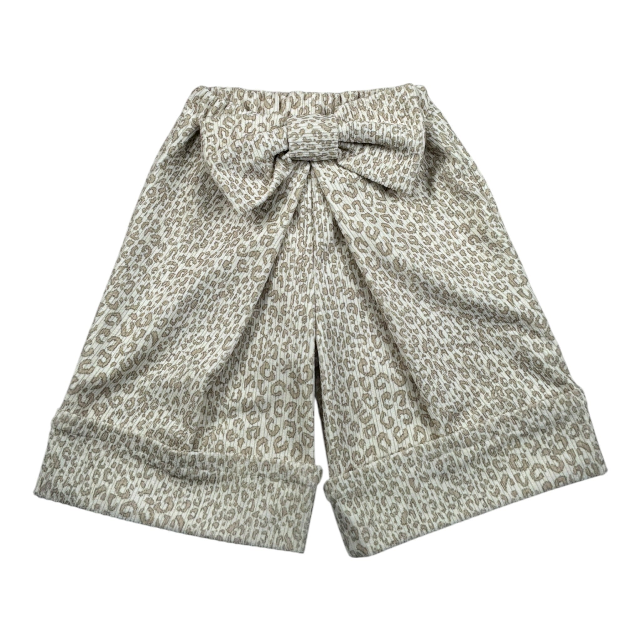 Miss Grant Pantalone tinta unita con Stampa Maculata Panna per Neonata MG1536J PANNA MISS GRANT 