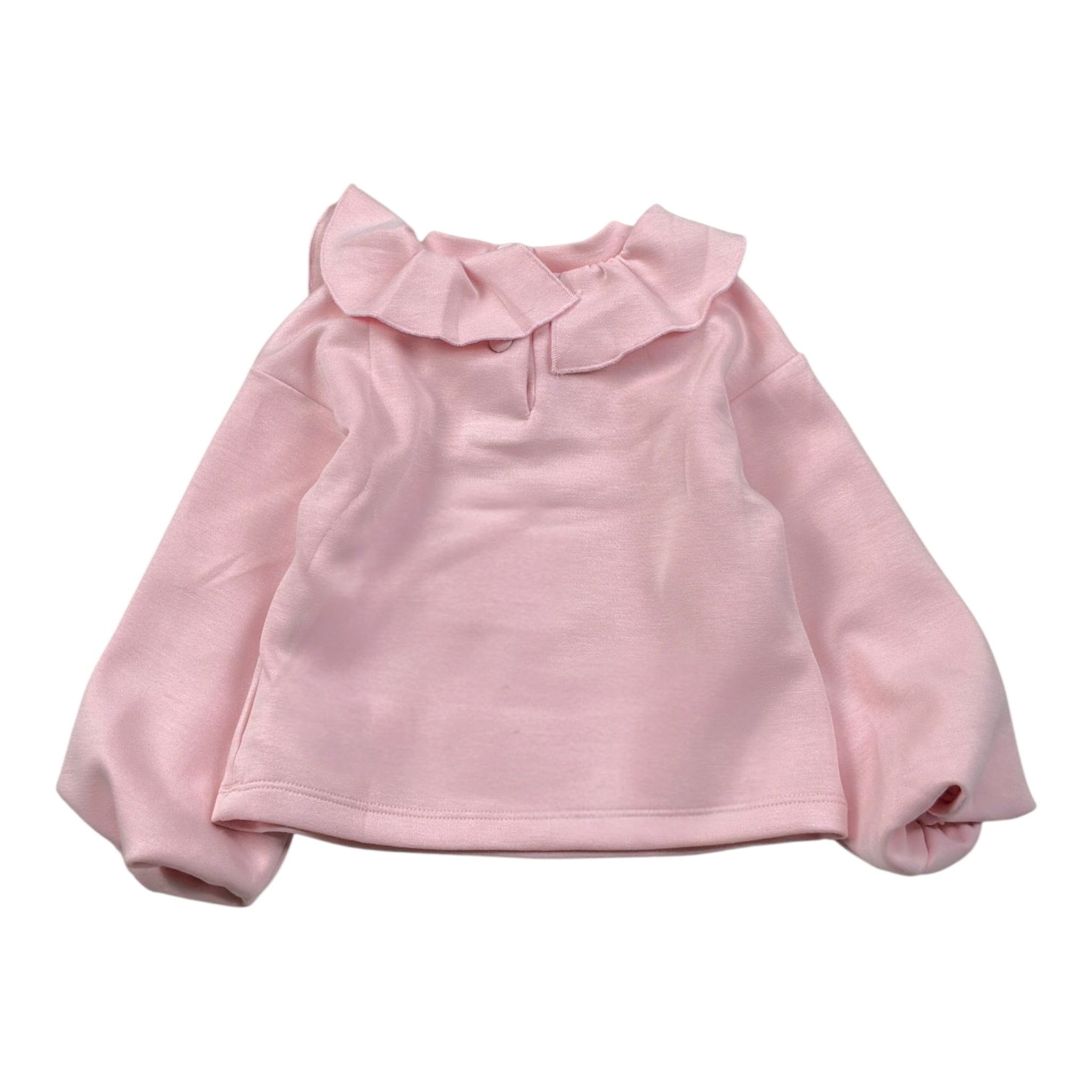 Miss Grant Felpa Chiusa tinta unita con Rouches Rosa per Neonata MG1538N ROSA MISS GRANT 