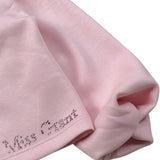 Miss Grant Felpa Chiusa tinta unita con Rouches Rosa per Neonata MG1538N ROSA MISS GRANT 