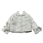 Miss Grant Cappotto tinta unita Panna per Bambina MG1539X PANNA MISS GRANT 
