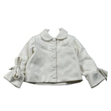 Miss Grant Cappotto tinta unita Panna per Bambina MG1539X PANNA MISS GRANT 