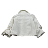 Miss Grant Cappotto tinta unita Panna per Bambina MG1539X PANNA MISS GRANT 