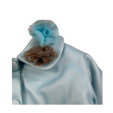 Miss Grant Cappotto tinta unita Azzurro per Neonata MG1542N AZZURRO MISS GRANT 