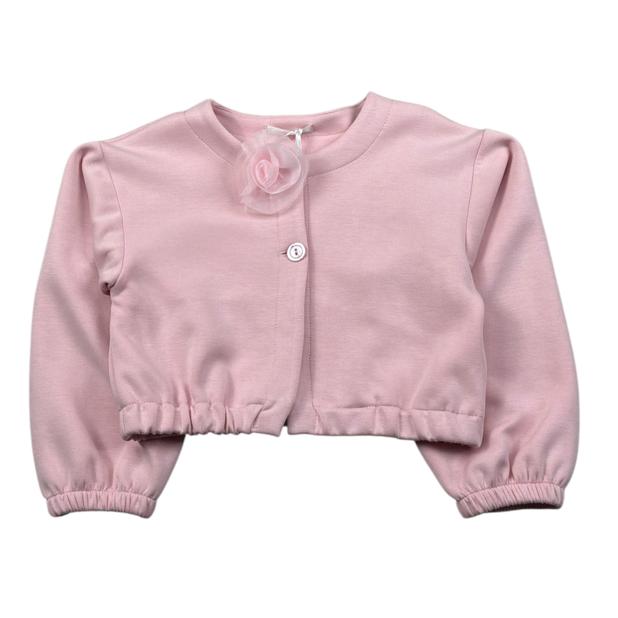 Miss Grant Giacca tinta unita con Spille Rosa per Neonata MG1549N ROSA MISS GRANT 