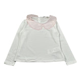 Miss Grant Shirt tinta unita con Stampa Bianco per Bambina UE1939 BIANCO MISS GRANT 