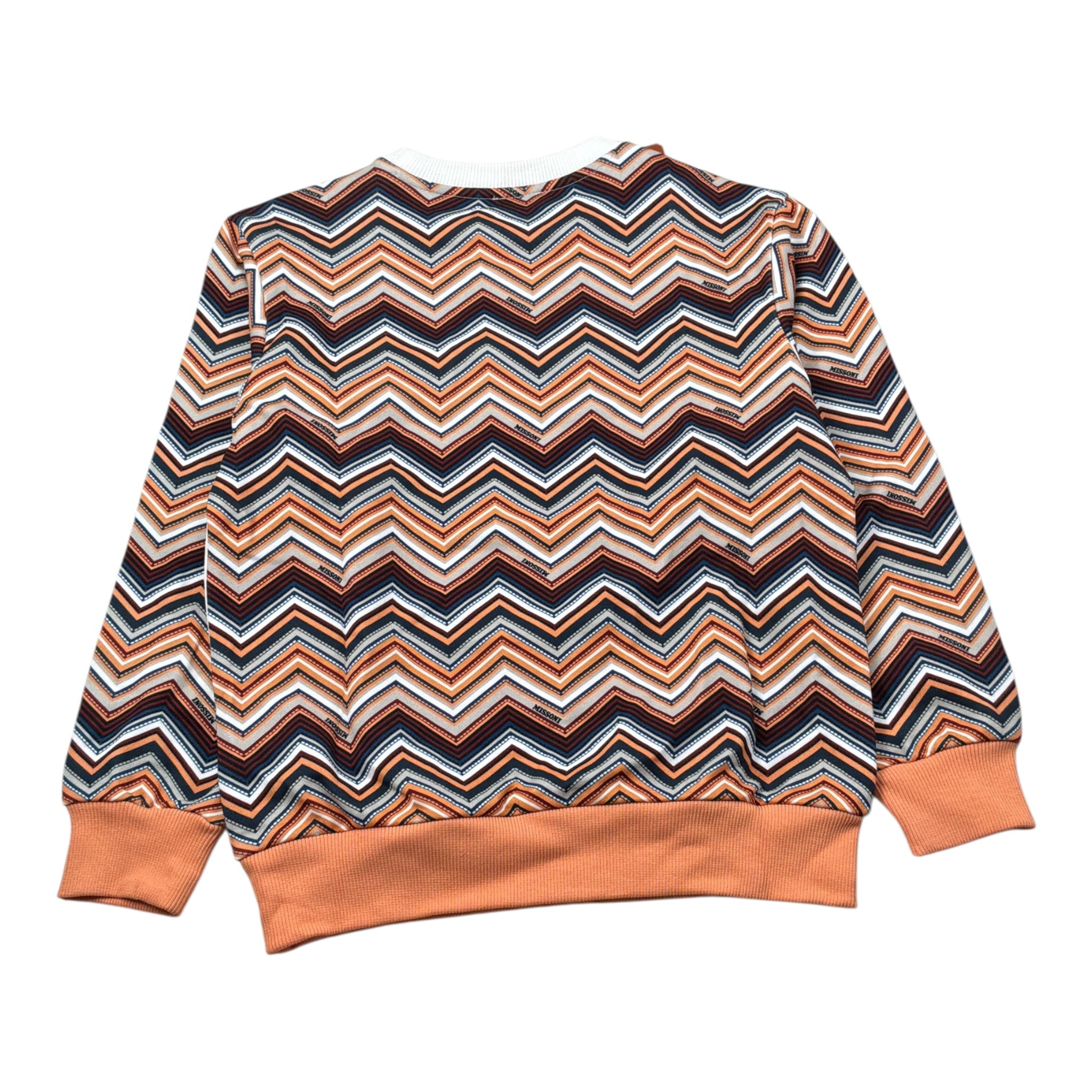 Missoni Felpa Chiusa Girocollo tinta unita con Stampa Bianco per Bambina MV4P40 BIANCO MISSONI 