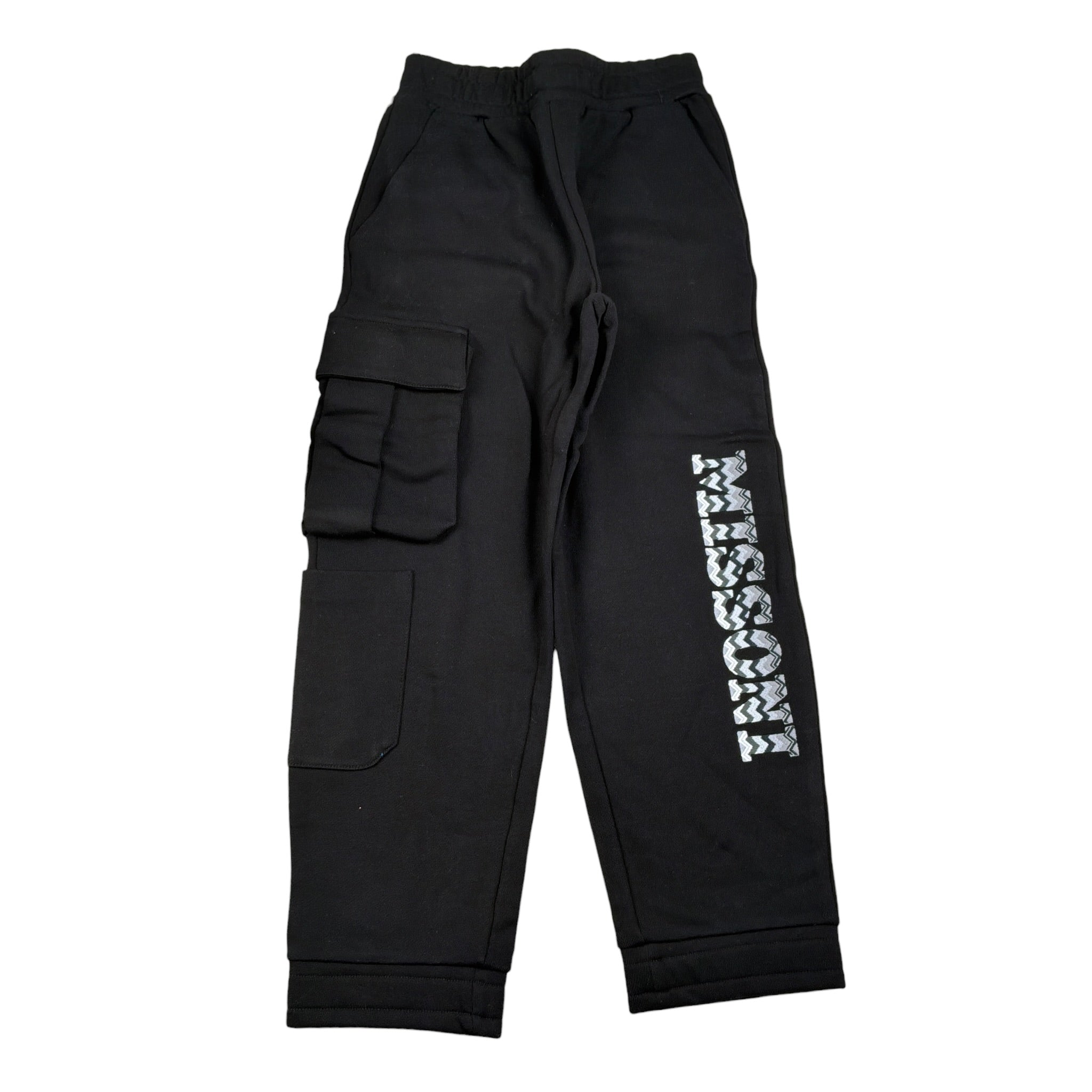 Missoni Pantalone tinta unita Modello Tuta con Stampa Nero per Bambino MV6P60 NERO MISSONI 