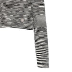 Missoni Maglia Bicolore con Fantasia A Righe E Collo Alto Bianco/Nero per Bambina MV9A20X BIANCO/NERO MISSONI 