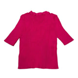 Missoni Maglia Mezza Manica tinta unita con Logo Fuxia per Bambina MW9A51 FUXIA MISSONI 