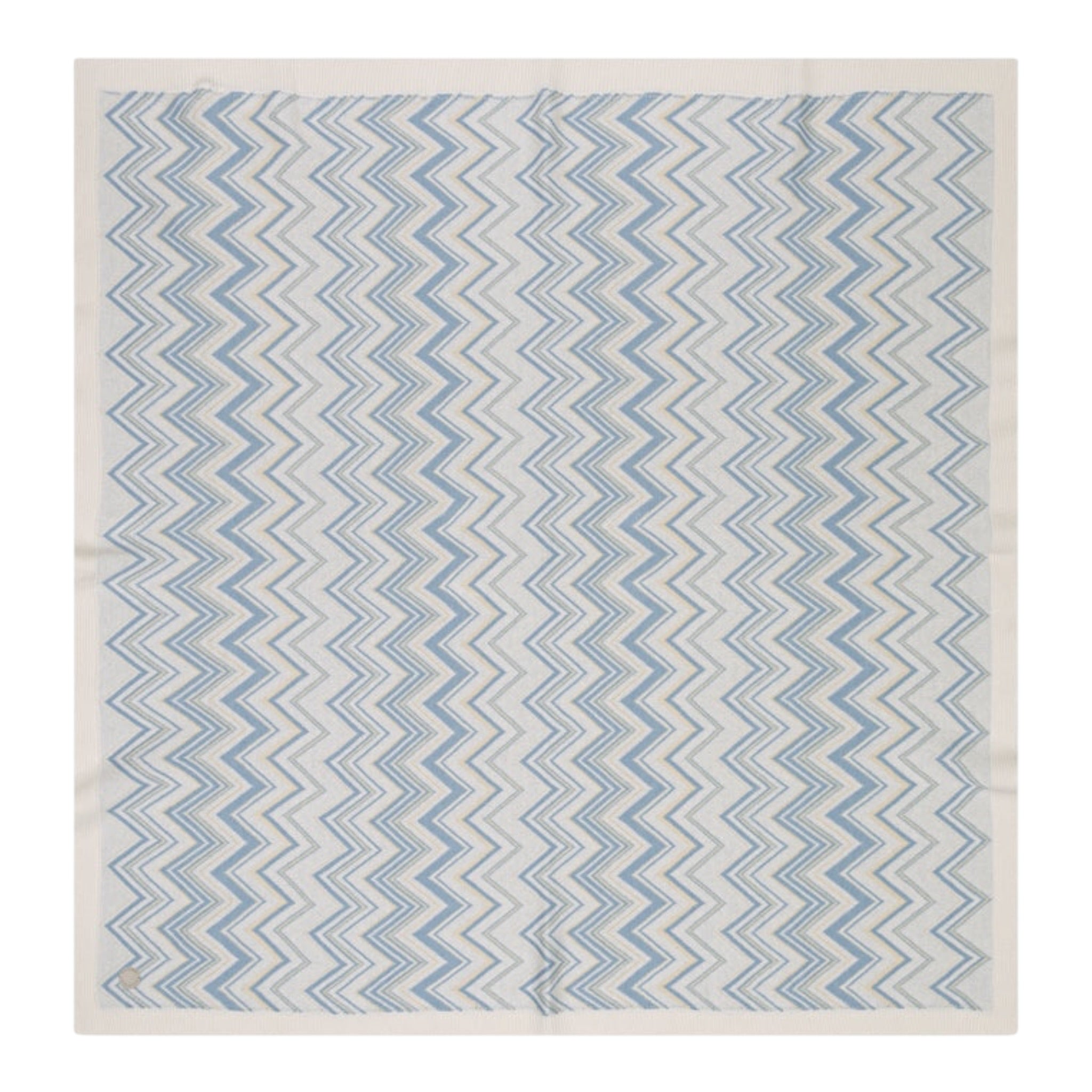 Missoni Sciarpa tinta unita con Fantasia Azzurro per Neonato MX0510 AZZURRO MISSONI 